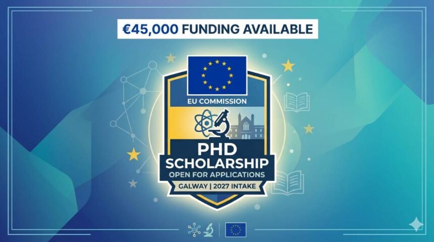 EU Commission €45,000 PhD Scholarship Opens at Galway for 2027 Intake EU Commission E45000 PhD Scholarship