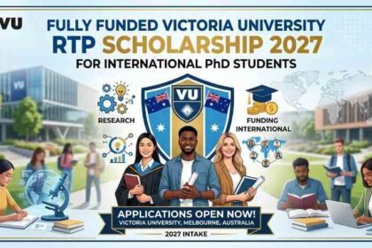 Fully Funded Victoria University RTP Scholarship 2027 for International PhD Students Victoria University RTP Scholarship