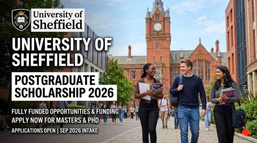 University of Sheffield Postgraduate Scholarship 2026: Get a £3,000 Tuition Fee Discount to Study in the UK study in uk