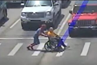 Traffic camera captures real-life Spider-Man's heroic save