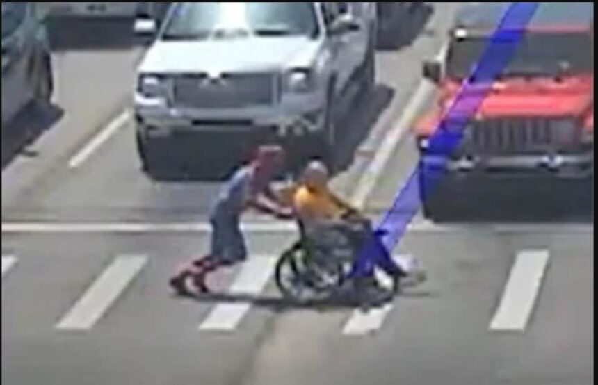 Traffic camera captures real-life Spider-Man's heroic save