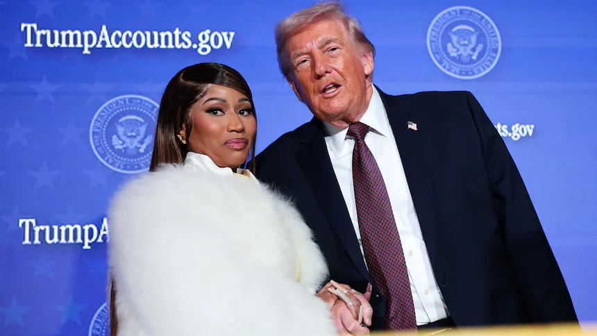 Trump Faces Backlash After Calling Nicki Minaj ‘So Hot’ at White House Event nicki minaj trump