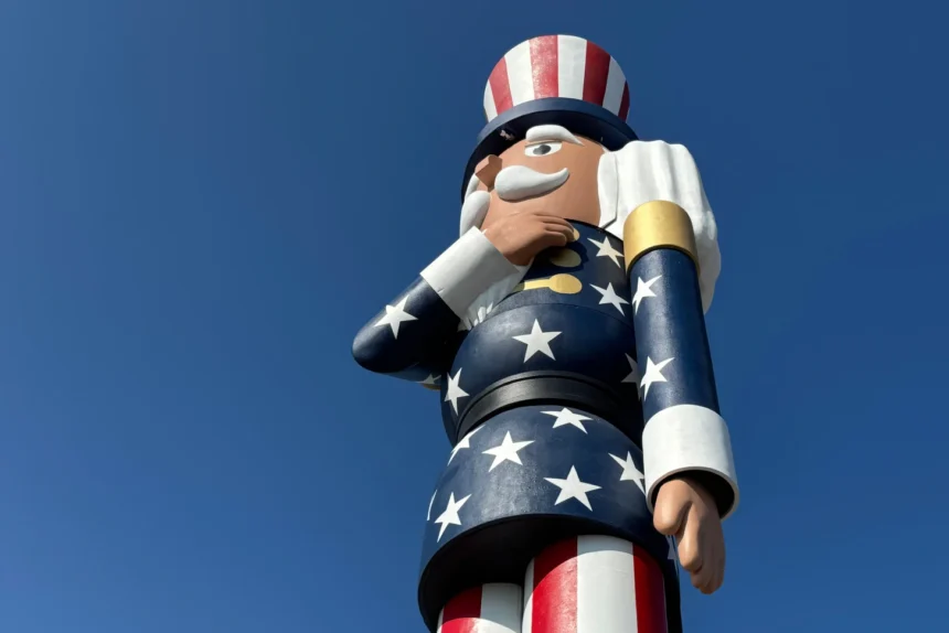 Minnesota town with more nutcrackers than people builds 65-foot world record holder
