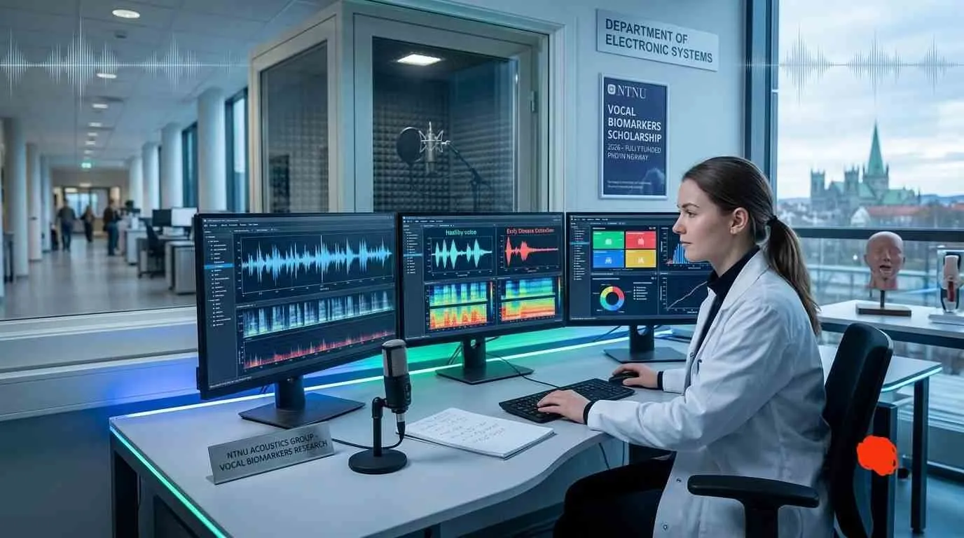 NTNU Vocal Biomarkers Scholarship 2026 Fully Funded PhD vocal