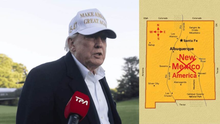 Trump Posts Map Labeling New Mexico as ‘New America’