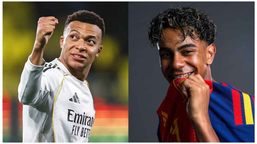 Lamine Yamal named Kylian Mbappe as his only competitor for the upcoming Ballon d'Or award.